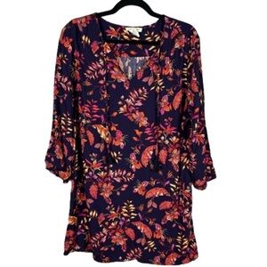 Beach Lunch Lounge Floral Boho Tassel Tunic Top Dress Large Multicolour